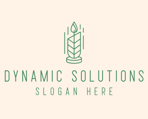 Organic Wax Candle  logo design