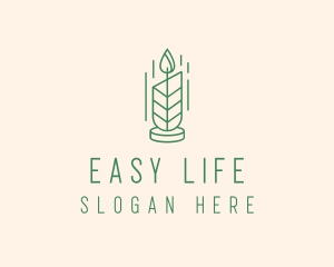 Organic Wax Candle  logo design