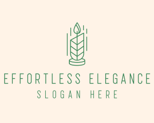 Organic Wax Candle  logo design