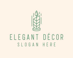 Organic Wax Candle  logo design