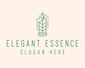 Organic Wax Candle  logo design