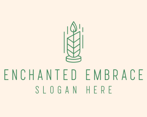 Organic Wax Candle  logo design