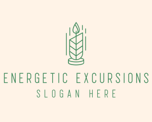 Organic Wax Candle  logo design