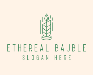 Organic Wax Candle  logo design