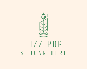 Organic Wax Candle  logo design