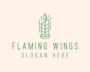 Organic Wax Candle  logo design