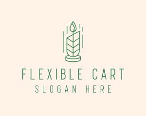 Organic Wax Candle  logo design