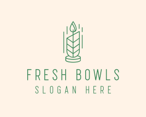 Organic Wax Candle  logo design