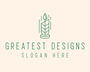 Organic Wax Candle  logo design