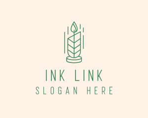 Organic Wax Candle  logo design