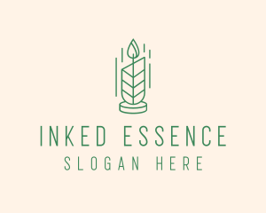 Organic Wax Candle  logo design