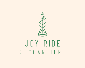 Organic Wax Candle  logo design