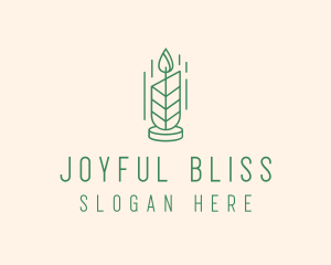 Organic Wax Candle  logo design