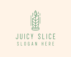 Organic Wax Candle  logo design