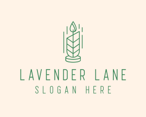 Organic Wax Candle  logo design