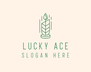 Organic Wax Candle  logo design