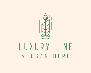 Organic Wax Candle  logo design