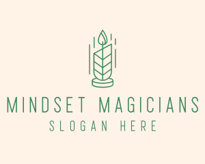 Organic Wax Candle  logo design