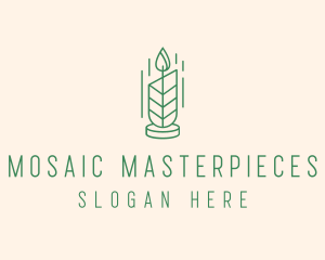 Organic Wax Candle  logo design