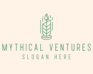 Organic Wax Candle  logo design