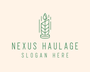 Organic Wax Candle  logo design