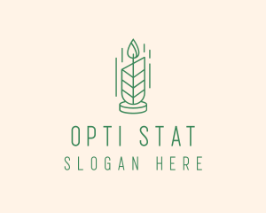 Organic Wax Candle  logo design