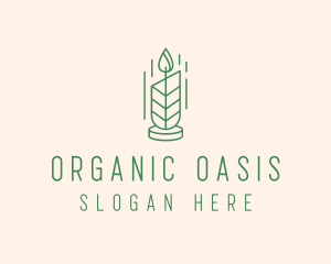 Organic Wax Candle  logo design