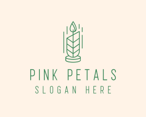 Organic Wax Candle  logo design