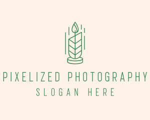 Organic Wax Candle  logo design