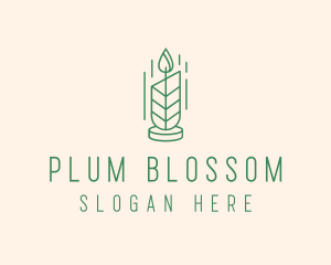 Organic Wax Candle  logo design