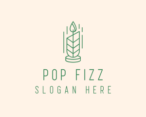 Organic Wax Candle  logo design