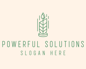 Organic Wax Candle  logo design