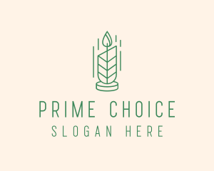 Organic Wax Candle  logo design