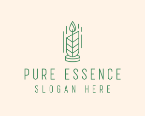 Organic Wax Candle  logo design