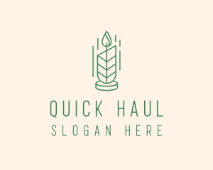 Organic Wax Candle  logo design