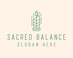 Organic Wax Candle  logo design