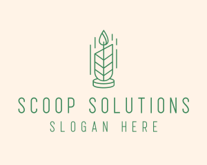 Organic Wax Candle  logo design