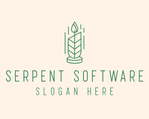 Organic Wax Candle  logo design