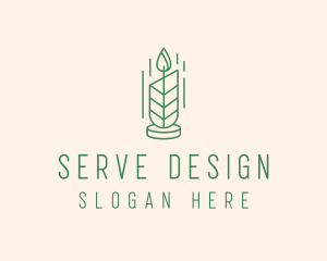 Organic Wax Candle  logo design