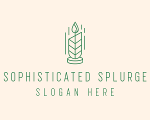 Organic Wax Candle  logo design