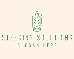 Organic Wax Candle  logo design