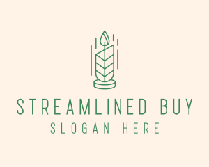 Organic Wax Candle  logo design