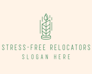 Organic Wax Candle  logo design