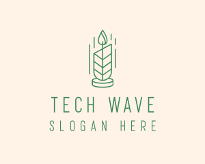 Organic Wax Candle  logo design