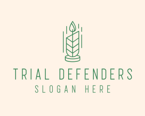 Organic Wax Candle  logo design