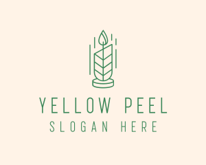 Organic Wax Candle  logo design