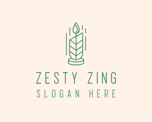 Organic Wax Candle  logo design