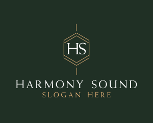 Luxury Hexagon Jewelry Boutique Logo