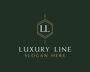 Luxury Hexagon Jewelry Boutique logo design