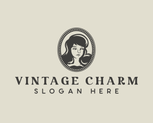 Vintage Beauty Woman logo design